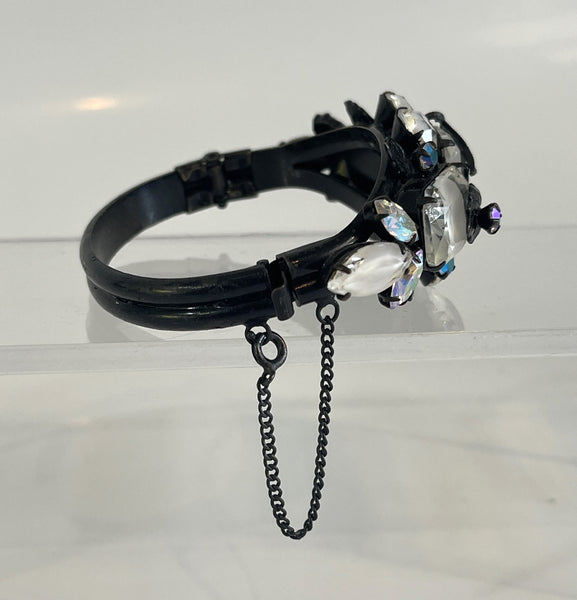 Aurora Borealis Crystal Designer Bangle-Vintageonline-Vintage Online