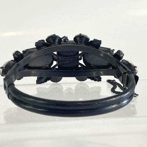 Aurora Borealis Crystal Designer Bangle-Vintageonline-Vintage Online