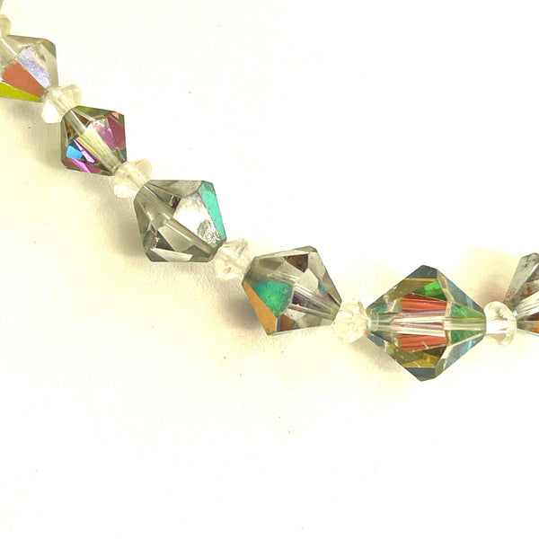 Aurora Borealis Crystal Vintage 50's Necklace-Vintageonline-Vintage Online