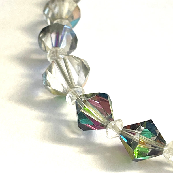 Aurora Borealis Crystal Vintage 50's Necklace-Vintageonline-Vintage Online