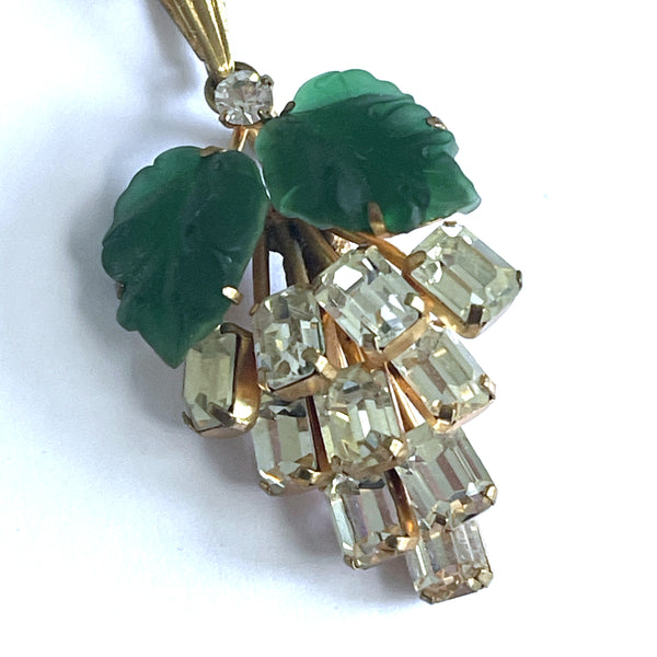 Baguette Rhinestone Vintage Pendant-Vintageonline-Vintage Online
