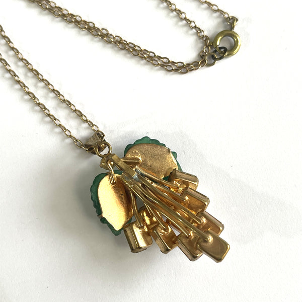 Baguette Rhinestone Vintage Pendant-Vintageonline-Vintage Online