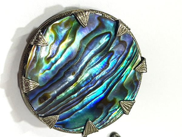 Beautiful Paua Shell Vintage Brooch-Vintage Online-Vintage Online