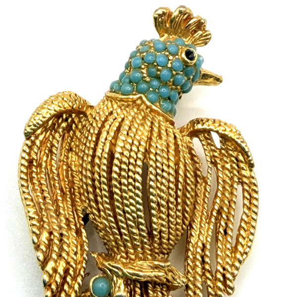 Bird of Paradise Vintage Brooch-Vintageonline-Vintage Online