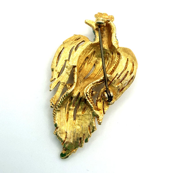 Bird of Paradise Vintage Brooch-Vintageonline-Vintage Online
