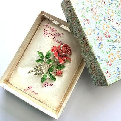Birthday Brooch for June by Exquisite, UK 1960'S-Exquisite UK-Vintage Online