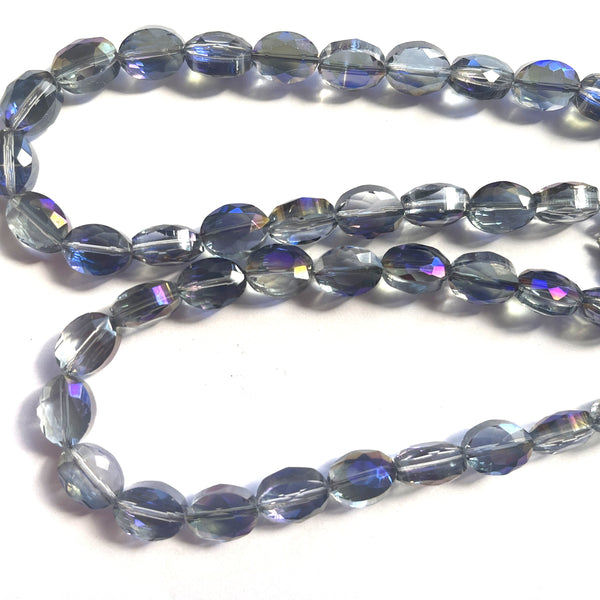 Blue Faceted Glass Bead Vintage Necklace-Vintageonline-Vintage Online
