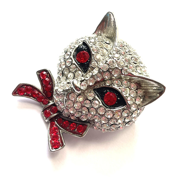 Butler & Wilson 2009 Anniversary Diamante Cat-Butler & Wilson-Vintage Online