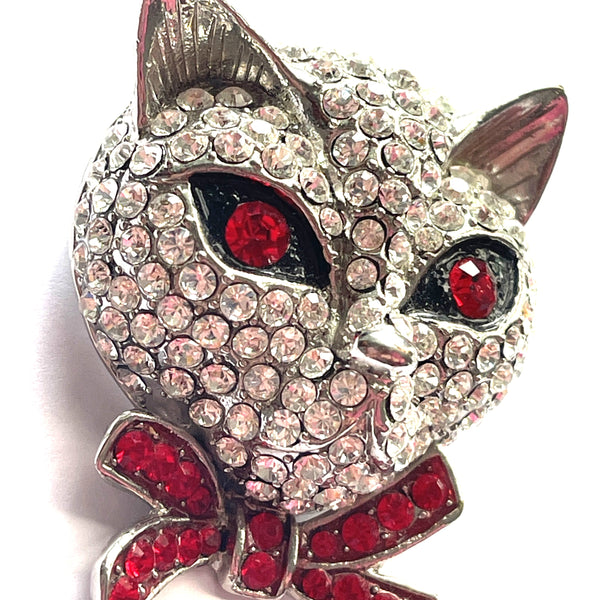 Butler & Wilson 2009 Anniversary Diamante Cat-Butler & Wilson-Vintage Online