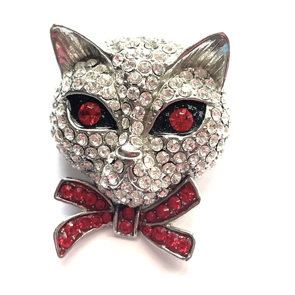 Butler & Wilson 2009 Anniversary Diamante Cat-Butler & Wilson-Vintage Online
