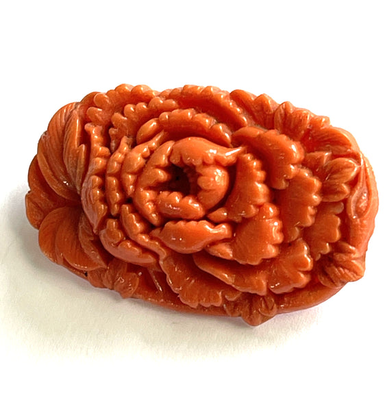 Carved Celluloid 1940's Vintage Brooch-Vintageonline-Vintage Online