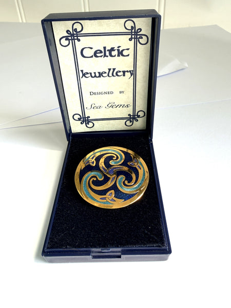 Celtic Brooch by Sea Gems Cornwall-Sea Gems UK-Vintage Online
