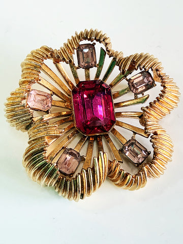 Coro Vintage Mid Century Brooch-CORO-Vintage Online