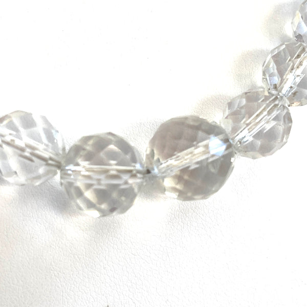 Crystal Bead Mid Century Necklace-Vintageonline-Vintage Online
