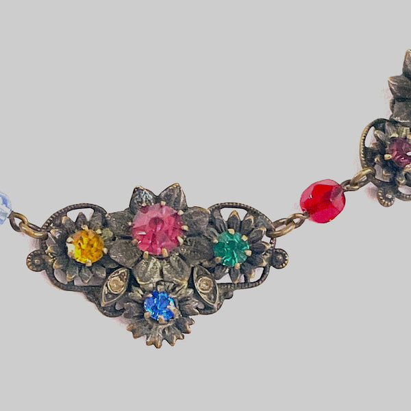 Czech Filigree 1930's Necklace-Vintageonline-Vintage Online