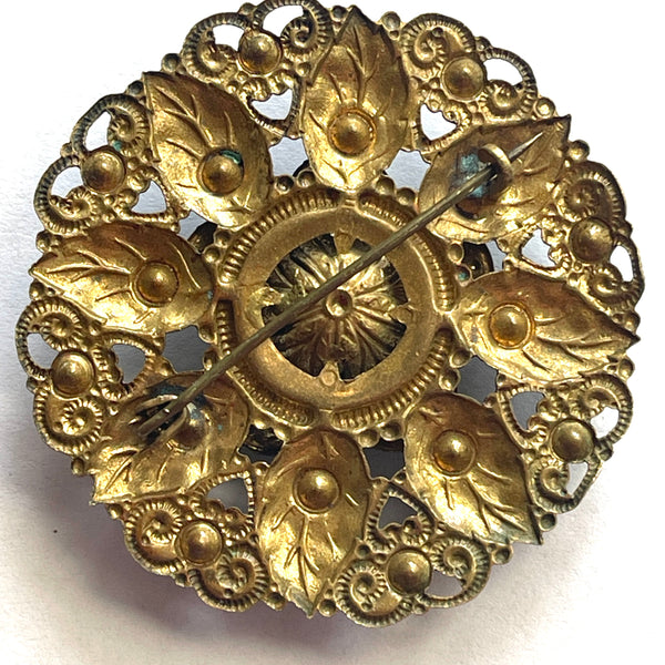 Czech Filigree Vintage Brooch-Vintageonline-Vintage Online