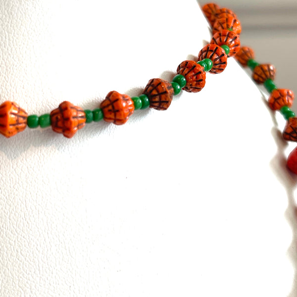 Czech Glass Egyptian Revival Vintage Bead Necklace-Vintageonline-Vintage Online