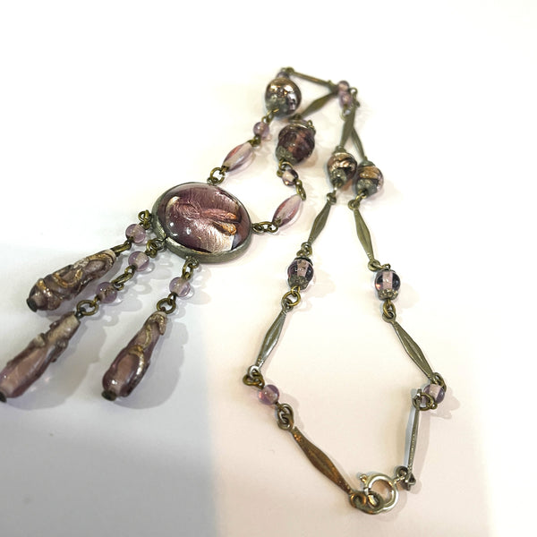 Czech Vintage Art Deco Style 1930's Necklace-Vintageonline-Vintage Online