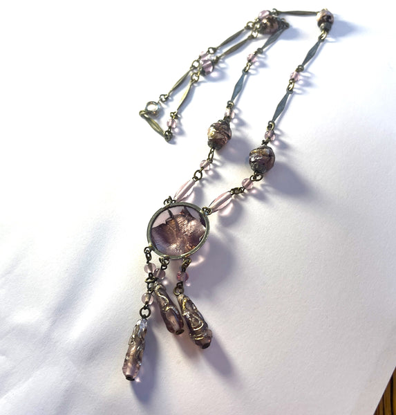 Czech Vintage Art Deco Style 1930's Necklace-Vintageonline-Vintage Online