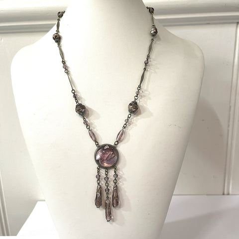 Czech Vintage Art Deco Style 1930's Necklace-Vintageonline-Vintage Online