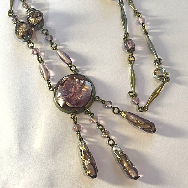 Czech Vintage Art Deco Style 1930's Necklace-Vintageonline-Vintage Online