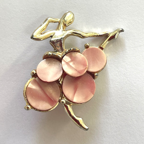 Dancing Ballerina Brooch-Vintageonline-Vintage Online