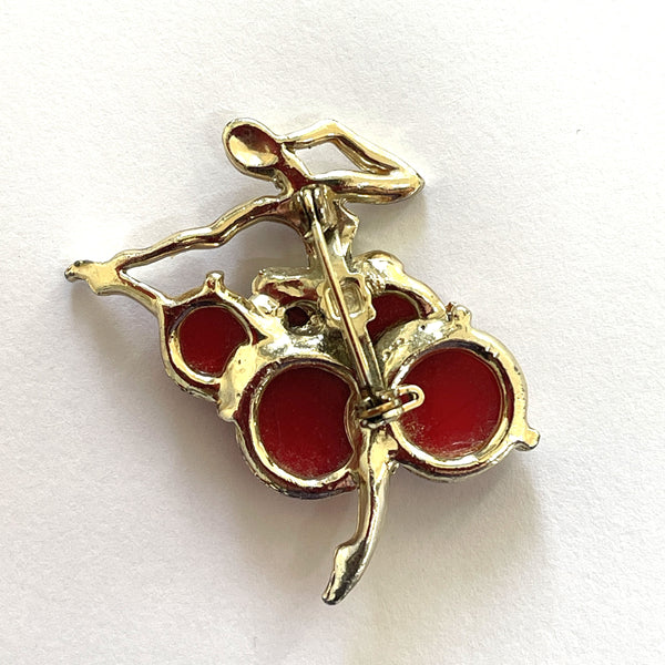 Dancing Ballerina Brooch-Vintageonline-Vintage Online