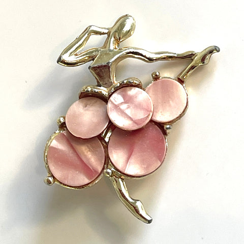 Dancing Ballerina Brooch-Vintageonline-Vintage Online