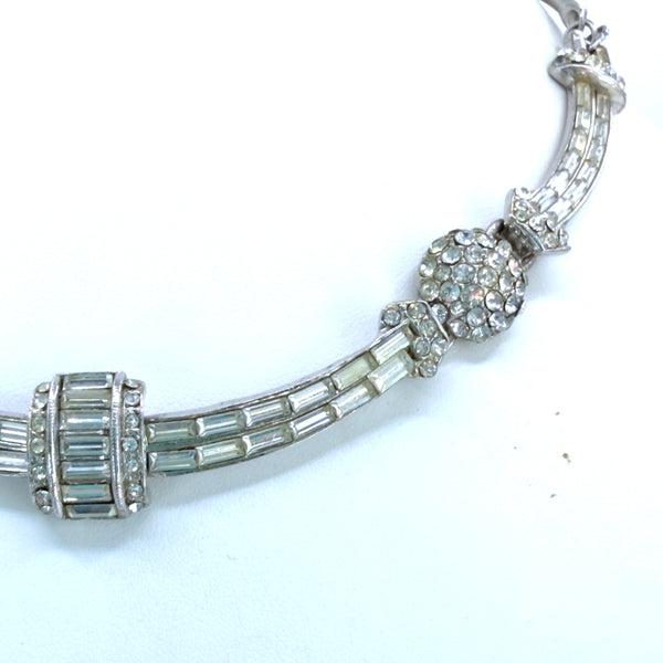 Deco Style Vintage Rhinestone Necklace-Vintageonline-Vintage Online