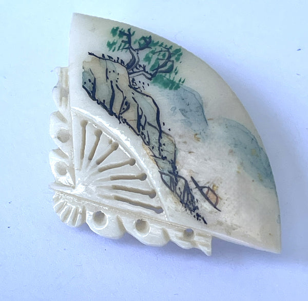 Early Plastic Vintage Tourist Brooch-Vintageonline-Vintage Online