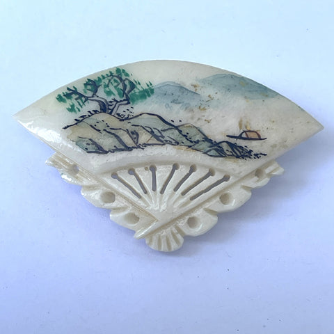 Early Plastic Vintage Tourist Brooch-Vintageonline-Vintage Online