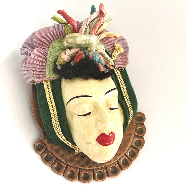 Elzac 1940's Victim of Fashion Brooch-Elzac, USA-Vintage Online