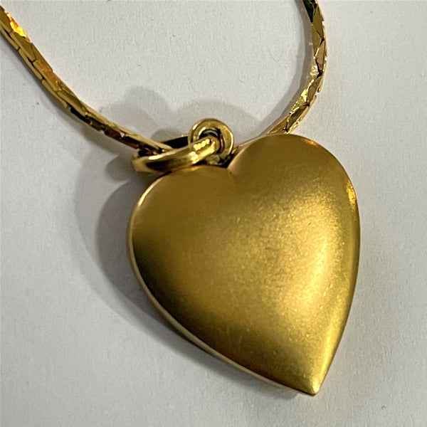 Engraved heart Pendant-Vintageonline-Vintage Online