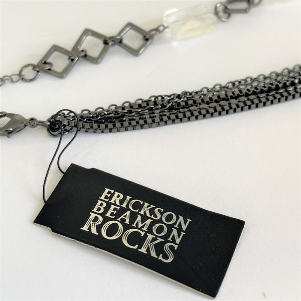 Erickson Beamon Lucite and Rhinestone Necklace-Erickson Beamon New York-Vintage Online