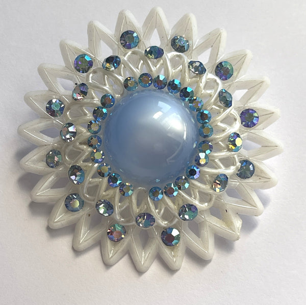 Feather lite 1950's Brooch and Earrings-Vintageonline-Vintage Online