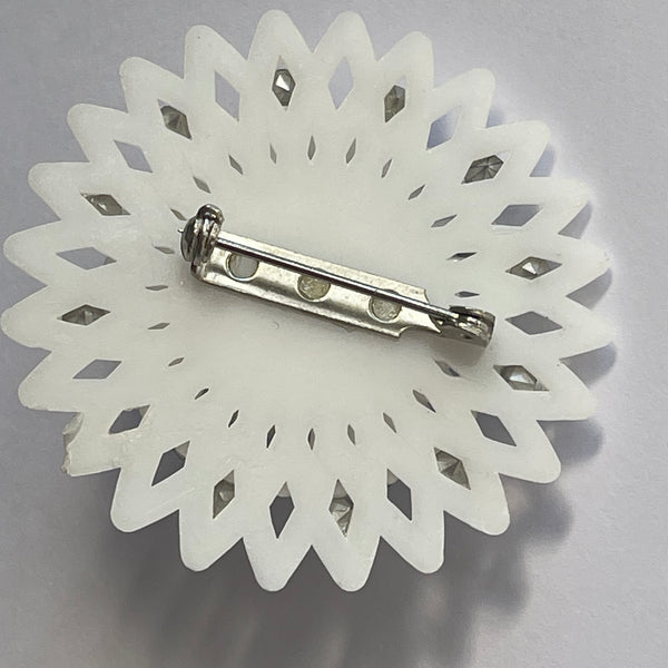 Feather lite 1950's Brooch and Earrings-Vintageonline-Vintage Online