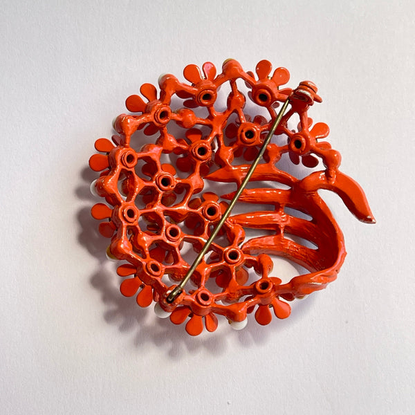 Floral Mid Century Vintage Brooch-vintageonline-Vintage Online