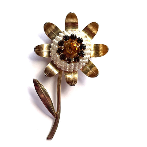 Flower Power Vintage Brooch-Vintageonline-Vintage Online