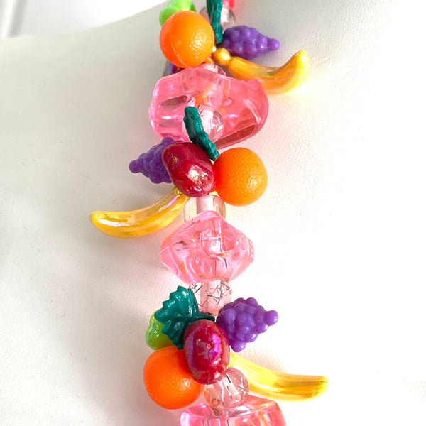 Fruit Bead Necklace Retro Style-Vintageonline.-Vintage Online