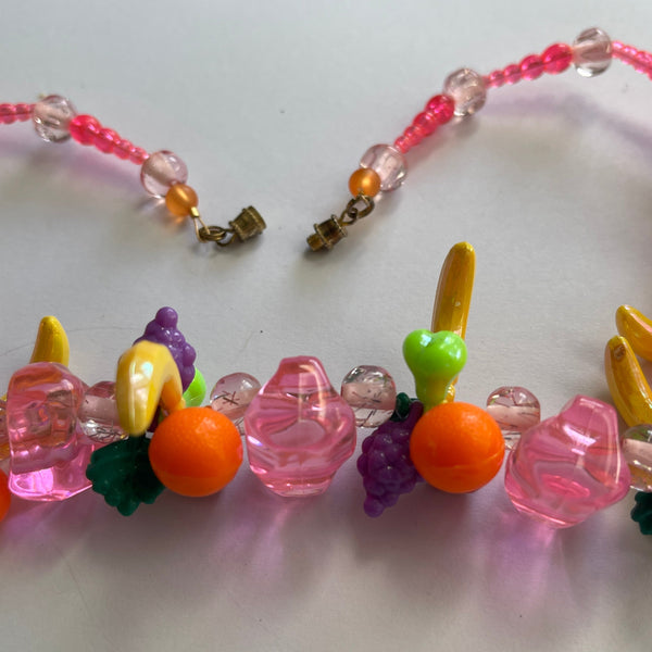 Fruit Bead Necklace Retro Style-Vintageonline.-Vintage Online