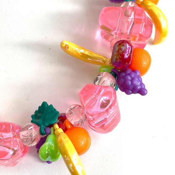 Fruit Bead Necklace Retro Style-Vintageonline.-Vintage Online