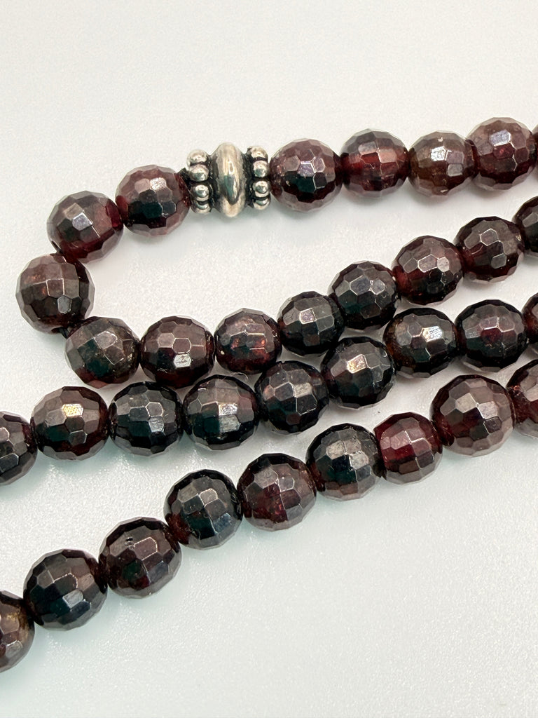Garnet Rope Necklace-Vintageonline-Vintage Online