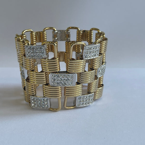 Nolan Miller USA Glamour Collection Crystal Rhinestone Bracelet-Nolan Miller USA-Vintage Online