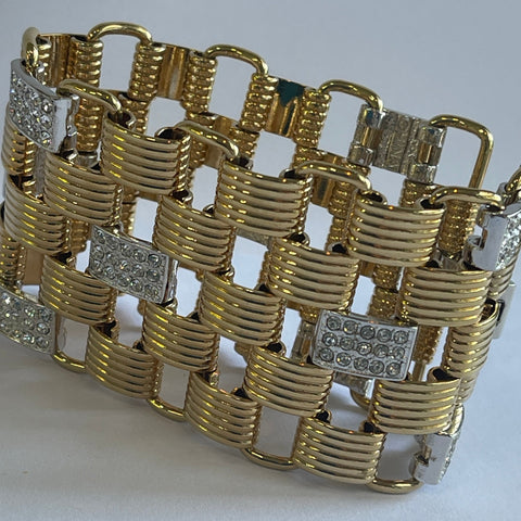 Nolan Miller USA Glamour Collection Crystal Rhinestone Bracelet-Nolan Miller USA-Vintage Online
