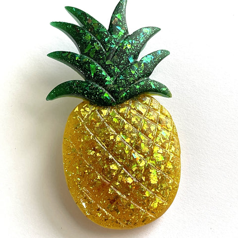 Glitzy Pineapple Brooch-Vintageonline-Vintage Online