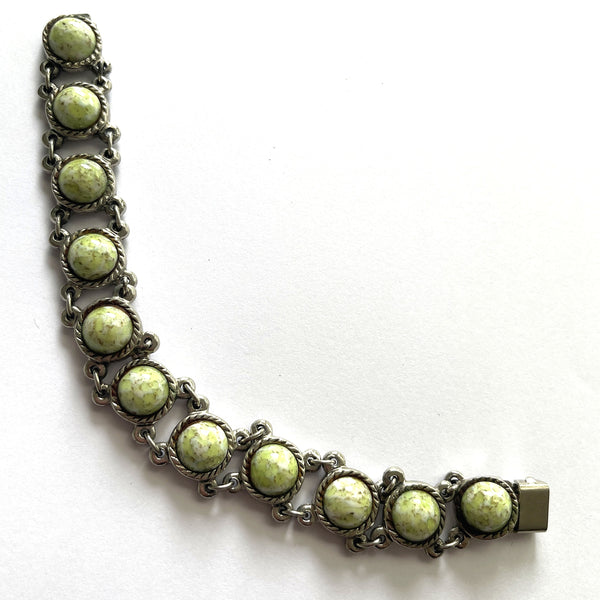Green Stone Retro Bracelet-Vintageonline-Vintage Online