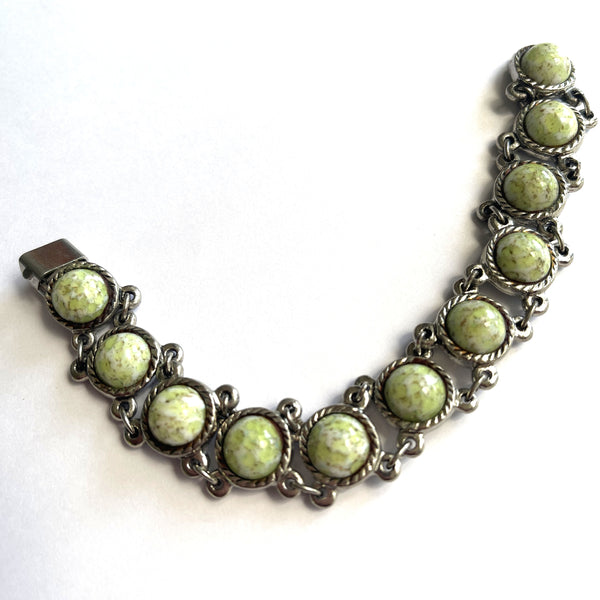 Green Stone Retro Bracelet-Vintageonline-Vintage Online