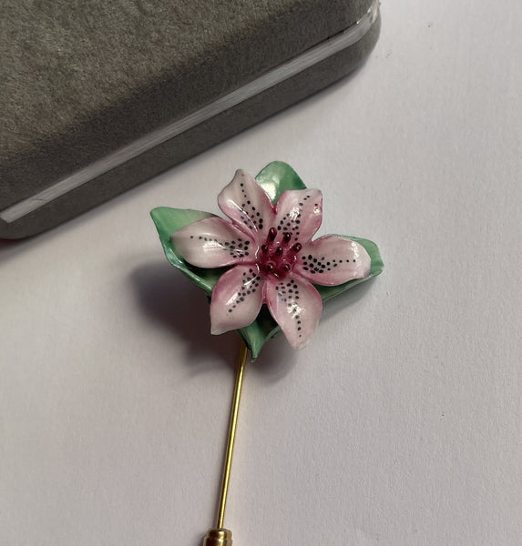 Hammersley Bone China for Royal Worcester Stick Pin in Original Box-Hammersley China UK-Vintage Online