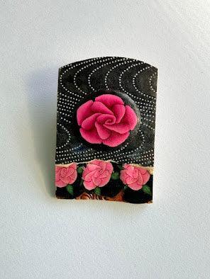 Hand Crafted Ceramic Brooch by Dina Yellen-Dina Yellen USA-Vintage Online