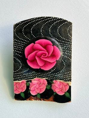 Hand Crafted Ceramic Brooch by Dina Yellen-Dina Yellen USA-Vintage Online
